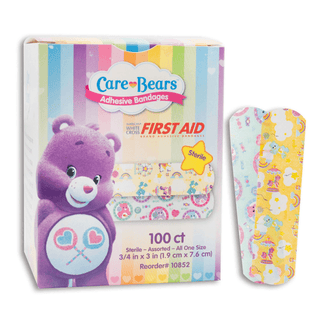 BANDAGE, ADHSV STAT STRIP CAREBEARS 3/4X3" (100/BX 12BX/CS) | Quantity - 1x BX