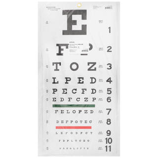 CHART, EYE TEST SNELLEN LF 20'22"X11" (5/BG) | Quantity - 1x EA