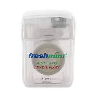 FLOSS, DENTAL WAXED MINT 12YDS(12/PK 12PK/CS) | Quantity - 1x EA