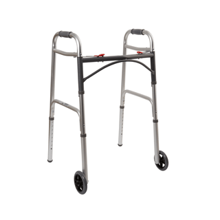 WALKER, FLD ALUM W/5" WHLS ADLT 350LBS (4/CS) | Quantity - 1x CS