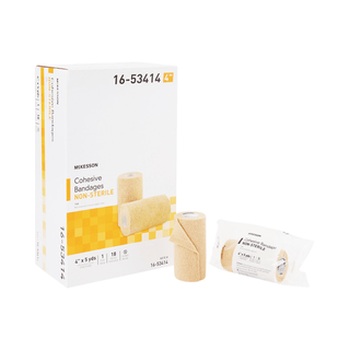 BANDAGE, COHESIVE N/S LF TAN 4" (18/CS) | Quantity - 1x EA