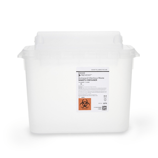 CONTAINER, SHARPS CLR 5.4QT WALL MOUNT (20/CS) | Quantity - 1x CS