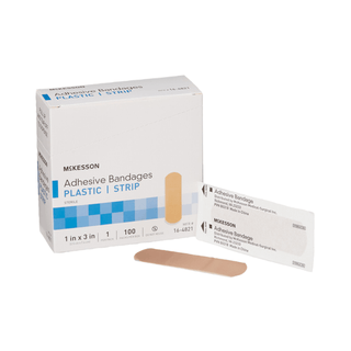 BANDAGE, ADHSV FABR STRP 1X3 (100/BX 24BX/CS) | Quantity - 1x CS