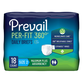 BRIEF, PREVAIL PER-FIT MAX+ ABSRB SZ2 45"-62" (18/PK 4PK/CS) | Quantity - 1x CS