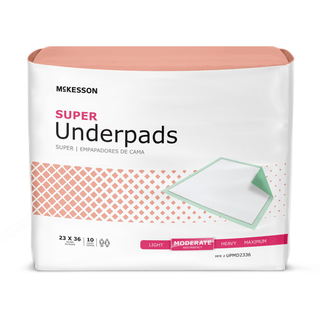 UNDERPAD, MODERATE ABSRB 23X36(10/BG 15BG/CS) | Quantity - 1x BG