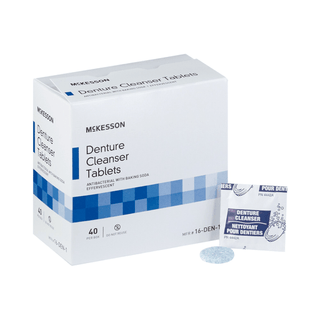 CLEANSER, DENTURE EFFERVESCENT(40/BX 12BX/CS) | Quantity - 1x BX