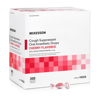 LOZENGE, COUGH SUPPRESS CHERRYMENTHOL (300/BX 12BX/CS) | Quantity - 1x CS