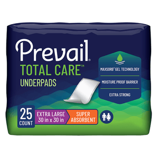 UNDERPAD, INCONT TOTAL CARE XLG 30"X30" (25/BG 4BG/CS) | Quantity - 1x CS