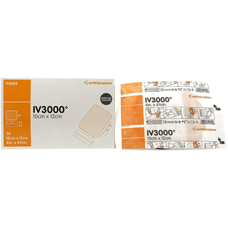 DRESSING, OPSITE IV 3000 4X4 3/4 (50/BX) | Quantity - 1x BX