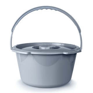 BUCKET, COMMODE W/PLAS HANDLE & CYR 7.5QT (12/CS) | Quantity - 1x CS
