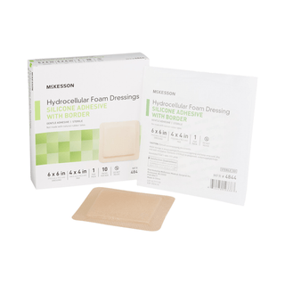 FOAM, ADH SIL W/BORDER 6"X6" (10/BX 20BX/CS) | Quantity - 1x CS