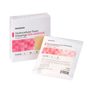 DRESSING, HYDROCELLULAR FM N/ADH W/FILM BCK 6"X6" (10BX/CS) | Quantity - 1x BX