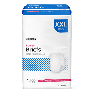 BRIEF, TAB CLOSURE SUPER 2XLG 63-70" (12/BG 4BG/CS) | Quantity - 1x BG