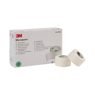 TAPE, ADHSV PAPER MICROPORE 1"X10YDS (12/BX) 3M | Quantity - 1x BX