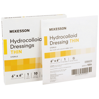DRESSING, HYDROCOLLOID THIN STR 6"X6" (10/BX 20BX/ | Quantity - 1x BX