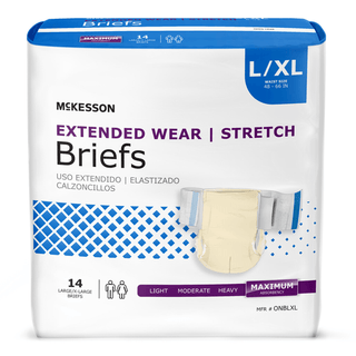 BRIEF, TAB CLSR EXTENDED WEAR LG/XLG 48-66 (14/BG 4BG/CS) | Quantity - 1x CS
