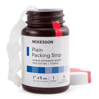 PACKING STRIP, NASAL PLAIN STRLF 1"X5YDS (12/CS) | Quantity - 1x BT