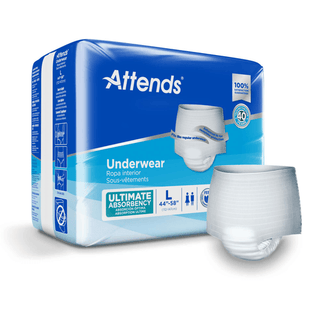 UNDERWEAR, ATTENDS ULT LG (18 /PK 4PK/CS) | Quantity - 1x CS