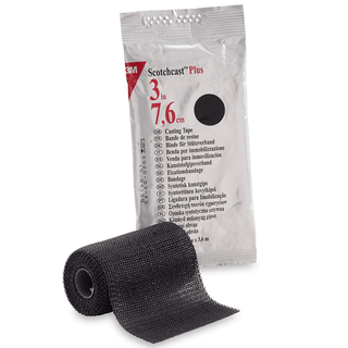 TAPE, CAST SCOTCHCAST 3"X4YDS BLK (10RL/BX) | Quantity - 1x CS