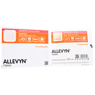 DRESSING, WND ALLEVYN GENTLE BORDER 4X4" (10/BX 10 | Quantity - 1x BX