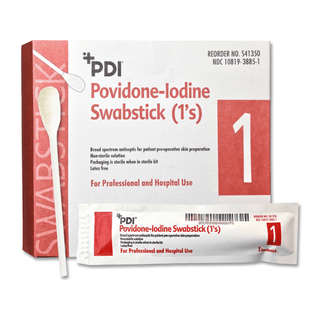 SWABSTICK, PVP PREP 1'S (50/BX) | Quantity - 1x EA