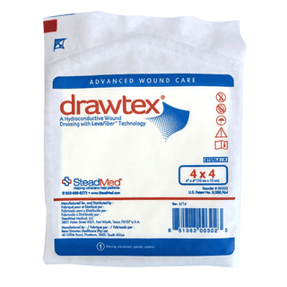 DRESSING, WND W/LEVA FIBER 4X4EA SWISAM | Quantity - 1x EA
