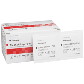 PAD, ALCOHOL PREP STR LG (100/BX 10BX/CS) | Quantity - 1x BX