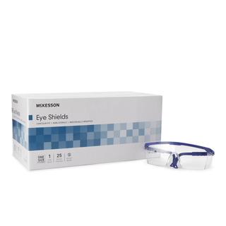 SHIELD, EYE PLAS GLASSES NS (25/BX 4BX/CS) | Quantity - 1x EA