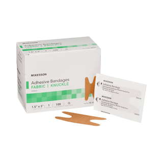 BANDAGE, ADHSV FABR KNCKL 1.5X3 (100/BX 24BX/CS) | Quantity - 1x CS