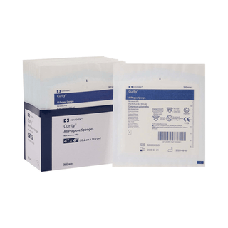 SPONGE, GAUZE CURITY STR 4"X4"(2/PK 25PK/TR 24TR/CS) | Quantity - 1x PK