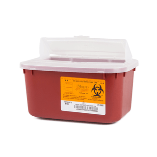 CONTAINER, SHARPS RED 1GL W/LOCK LID (24/CS) | Quantity - 1x CS