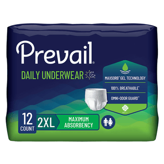 BRIEF, PULL-ON PREVAIL SUP ABSRB 2XLG (12/PK 4PK/C | Quantity - 1x CS