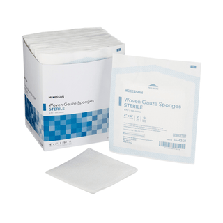 SPONGE, GAUZE 8PLY STR 2'S 4"X4" (2/PK 50PK/BX 12BX/CS) | Quantity - 1x PK