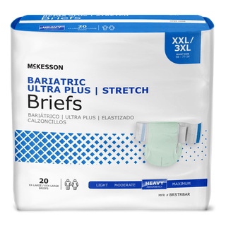 BRIEF, TAB CLSR ULTRA PLUS 2XLG 3XLG 58-77 (20/BG 4BG/CS) | Quantity - 1x BG