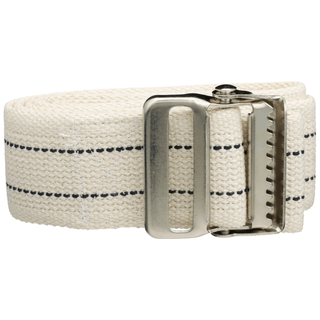 BELT, GAIT W/METAL BUCKLE WHT 60" (48/CS) | Quantity - 1x EA
