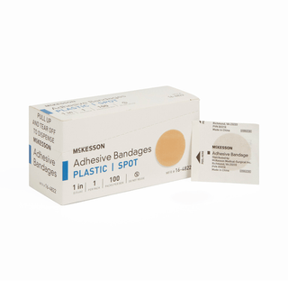 BANDAGE, ADHSV SHR SPOT 1" (100/BX 24BX/CS) | Quantity - 1x BX