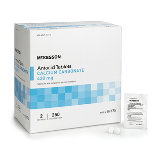 ANTACID, TAB CALCIUM CARBONATEMINT 420MG (250/BX 12BX/CS) | Quantity - 1x BX