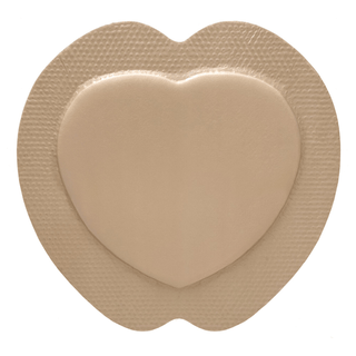FOAM, ADH SIL W/BORDER SACRAL 9"X9" (5/BX 10BX/CS) | Quantity - 1x BX