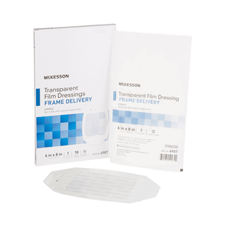 DRESSING, FILM TRANS W/FRM DELSTR 6"X8" (10/BX) | Quantity - 1x EA