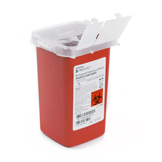CONTAINER, SHARPS RED 1QT (80/CS) | Quantity - 1x CS