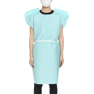 GOWN, EXAM T/P/T F/B OPN TEAL 30X42 (50/CS) | Quantity - 1x CS