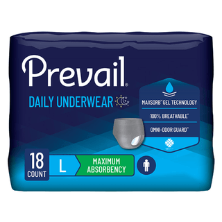 UNDERWEAR, PREVAIL MEN 38"-50"LG (18/BG 4BG/CS) | Quantity - 1x CS