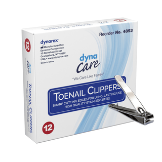 CLIPPER, TOENAIL W/FILE S/STL (12/BX 12BX/CS) | Quantity - 1x BX