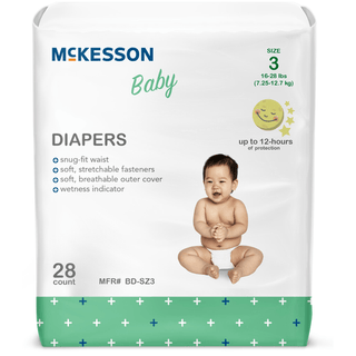 DIAPER, BABY SZ3 16-28 LBS (28/BG 4BG/CS) | Quantity - 1x BG