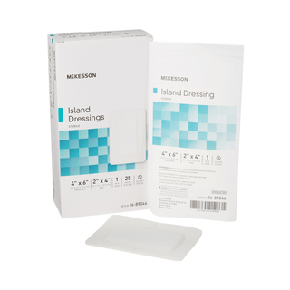 DRESSING, ISLAND BORDER-GAUZE STR LF 4X6" (25/BX 4BX/CS) | Quantity - 1x EA