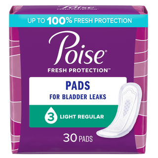 PAD, POISE LIGHT REG (30/PK 4PK/CS) | Quantity - 1x CS