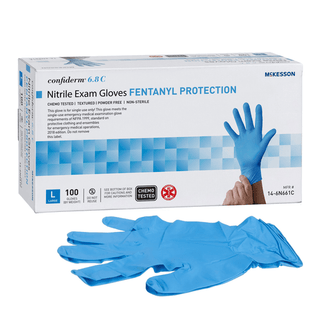 GLOVE, EXAM NITRL P/F LG N/S CHEMO 6.8C (100/BX 10BXCS) | Quantity - 1x BX