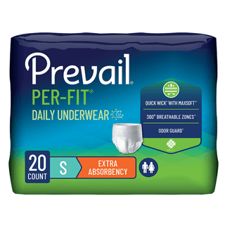 UNDERWEAR, PROTECTIVE PREVAIL PER-FIT SML DISP(20/PK 4PK/CS) | Quantity - 1x PK