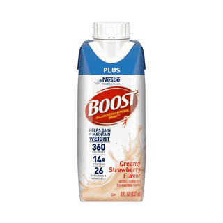 BOOST PLUS, CREAMY STRWBRY 8OZ(6/PK 4PK/CS) | Quantity - 1x CS