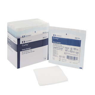 SPONGE, GAUZE 12PLY 4"X4" (10/TR 128TR/CS) | Quantity - 1x TR